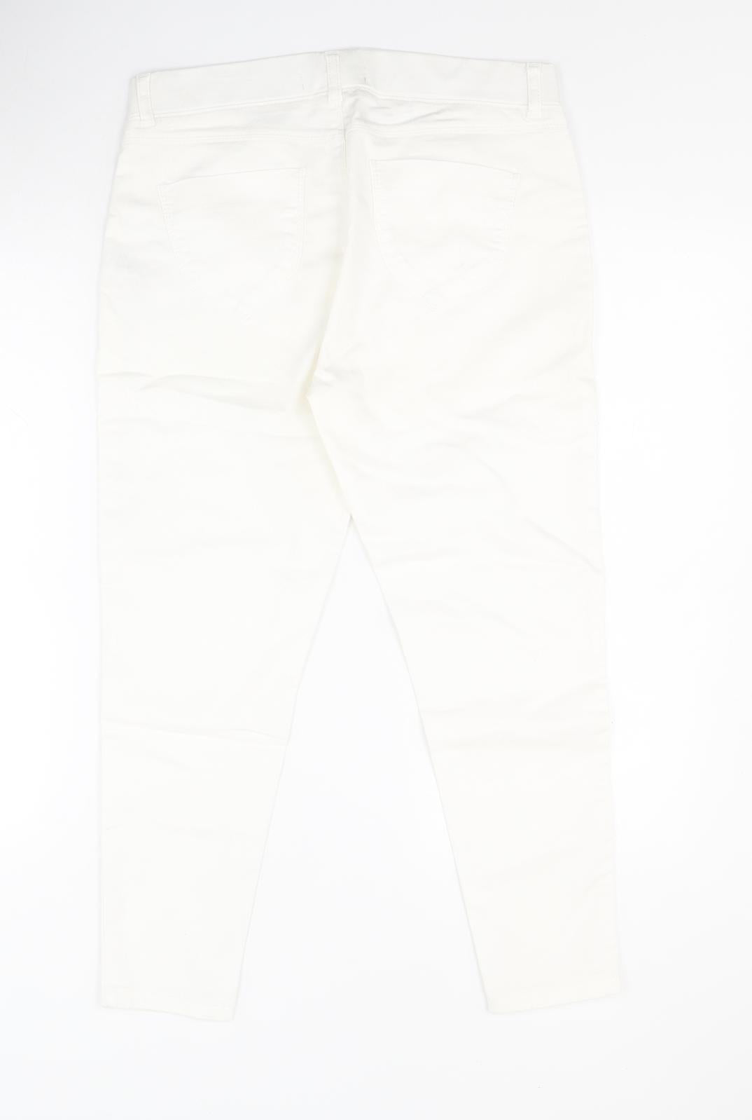 Dorothy Perkins Womens White  Cotton Jegging Jeans Size 12 L23 in Regular