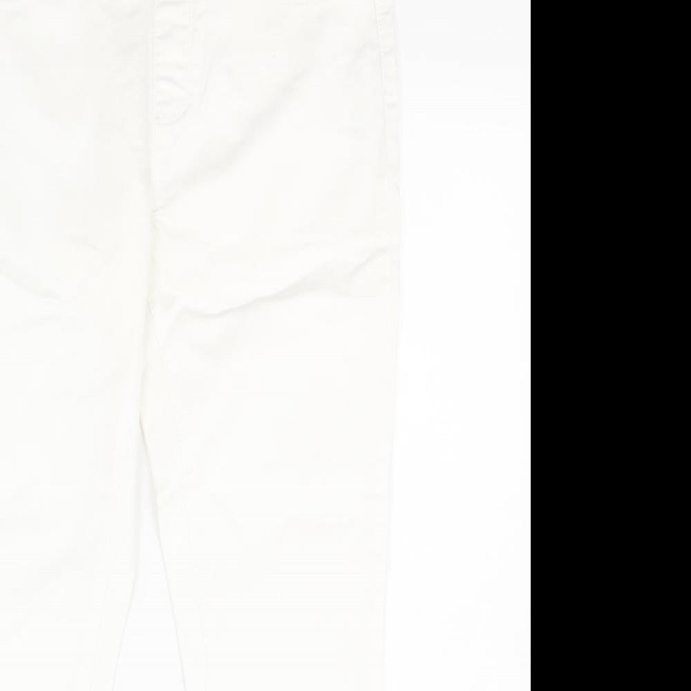Dorothy Perkins Womens White  Cotton Jegging Jeans Size 12 L23 in Regular