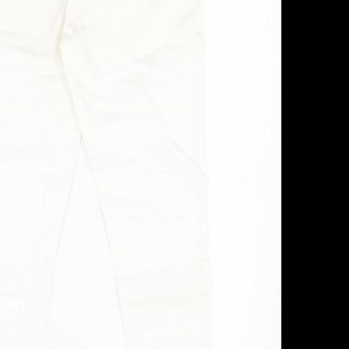 Dorothy Perkins Womens White  Cotton Jegging Jeans Size 12 L23 in Regular
