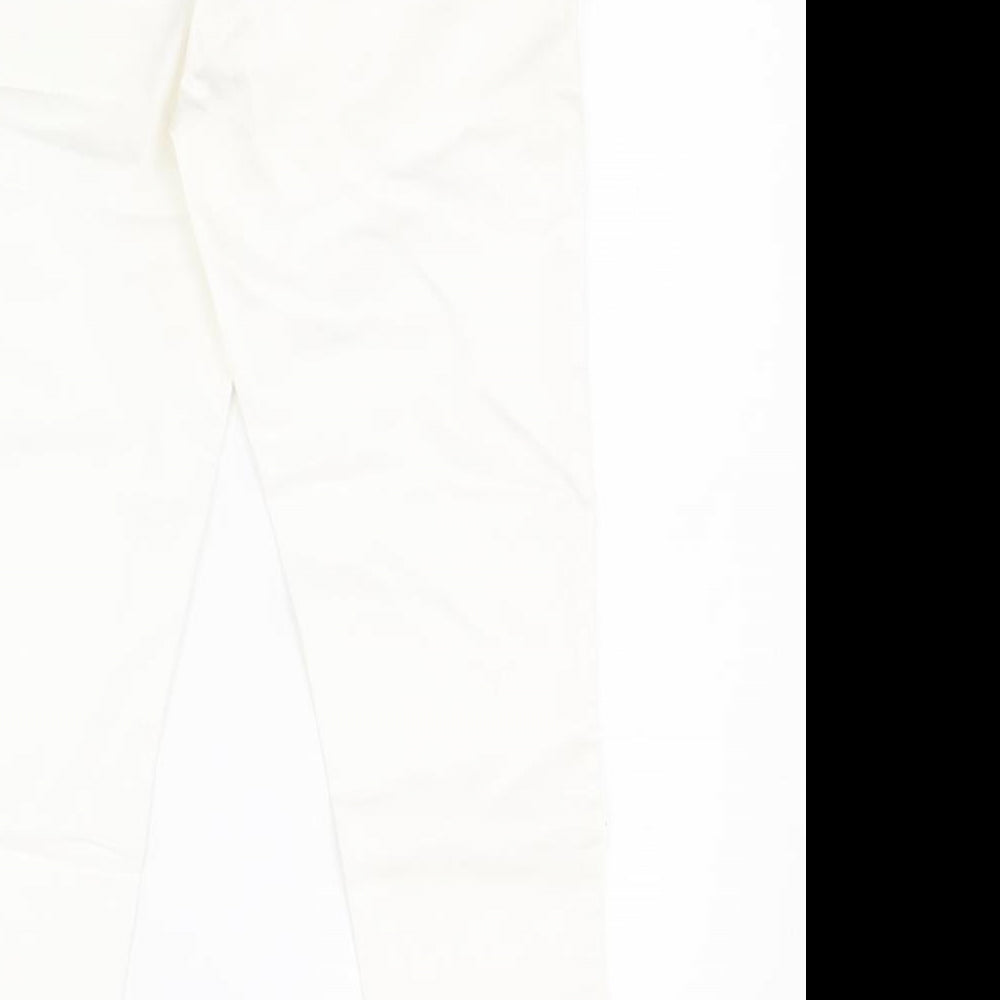 Dorothy Perkins Womens White  Cotton Jegging Jeans Size 12 L23 in Regular