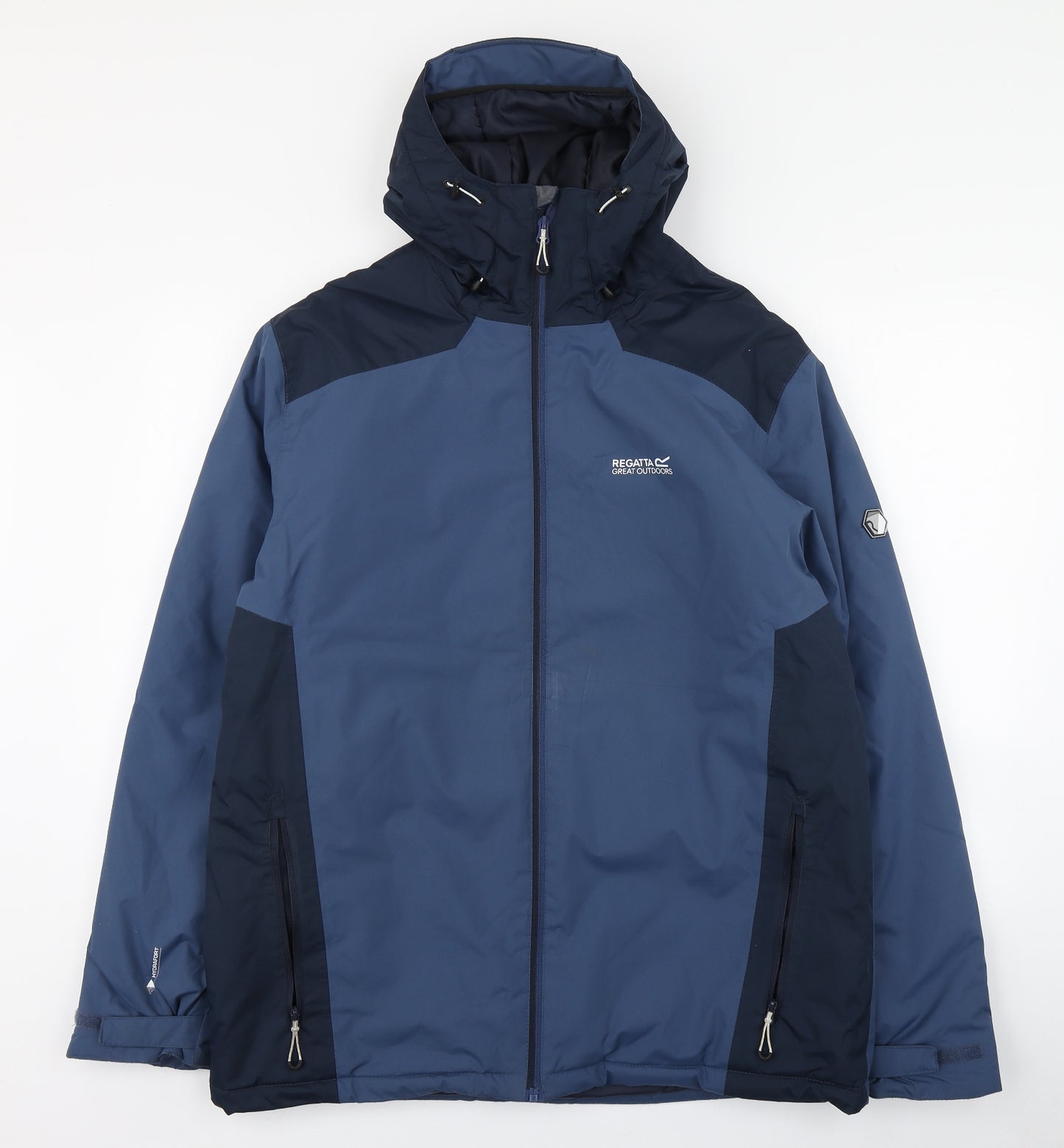 Regatta Mens Blue   Rain Coat Coat Size L  Zip