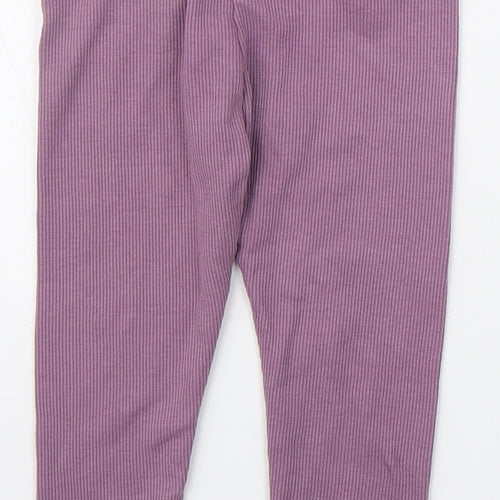 Dunnes Stores Girls Purple  Polyester Jogger Leggings Size 18-24 Months  Pullover