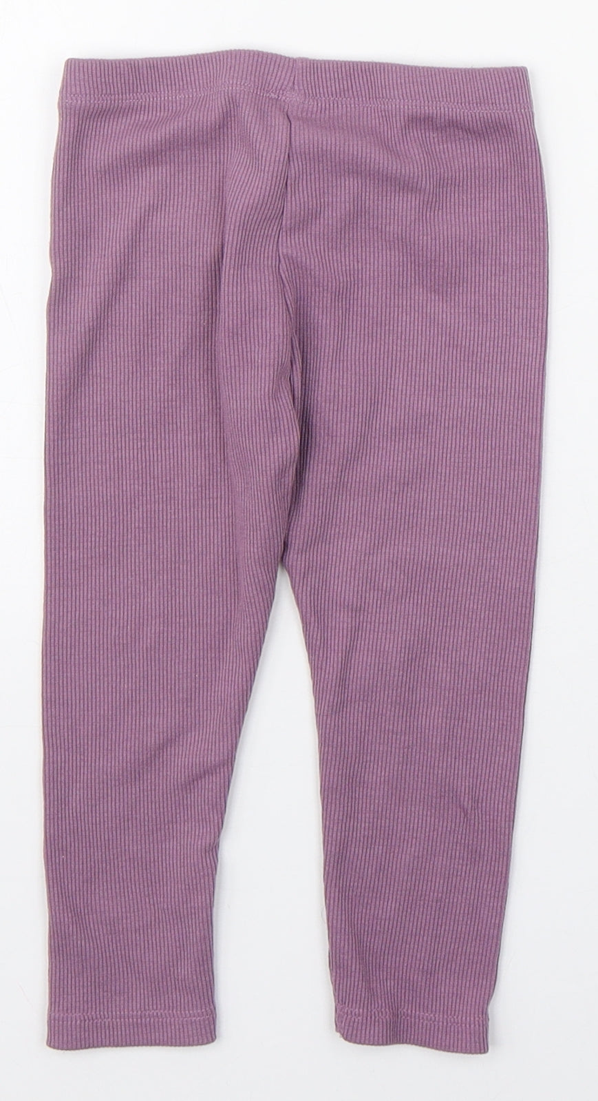 Dunnes Stores Girls Purple  Polyester Jogger Leggings Size 18-24 Months  Pullover