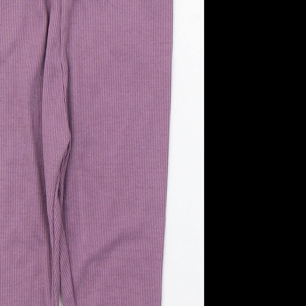 Dunnes Stores Girls Purple  Polyester Jogger Leggings Size 18-24 Months  Pullover