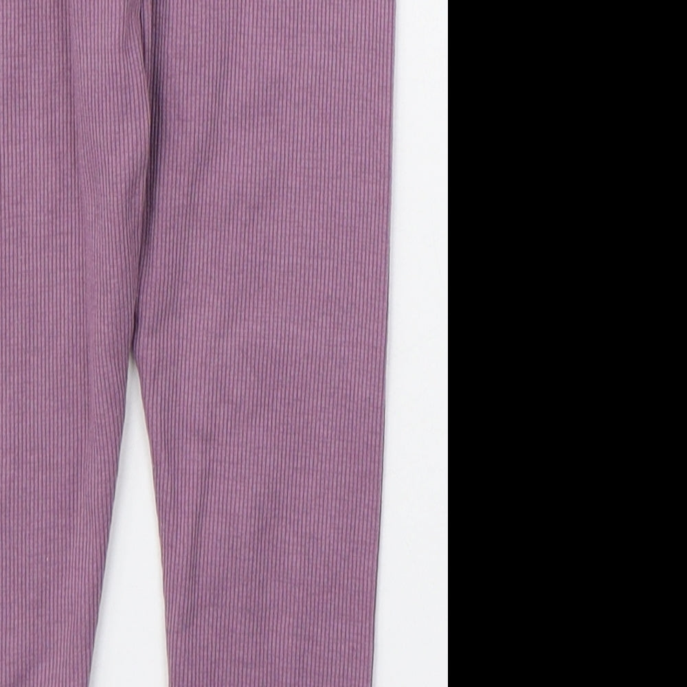 Dunnes Stores Girls Purple  Polyester Jogger Leggings Size 18-24 Months  Pullover