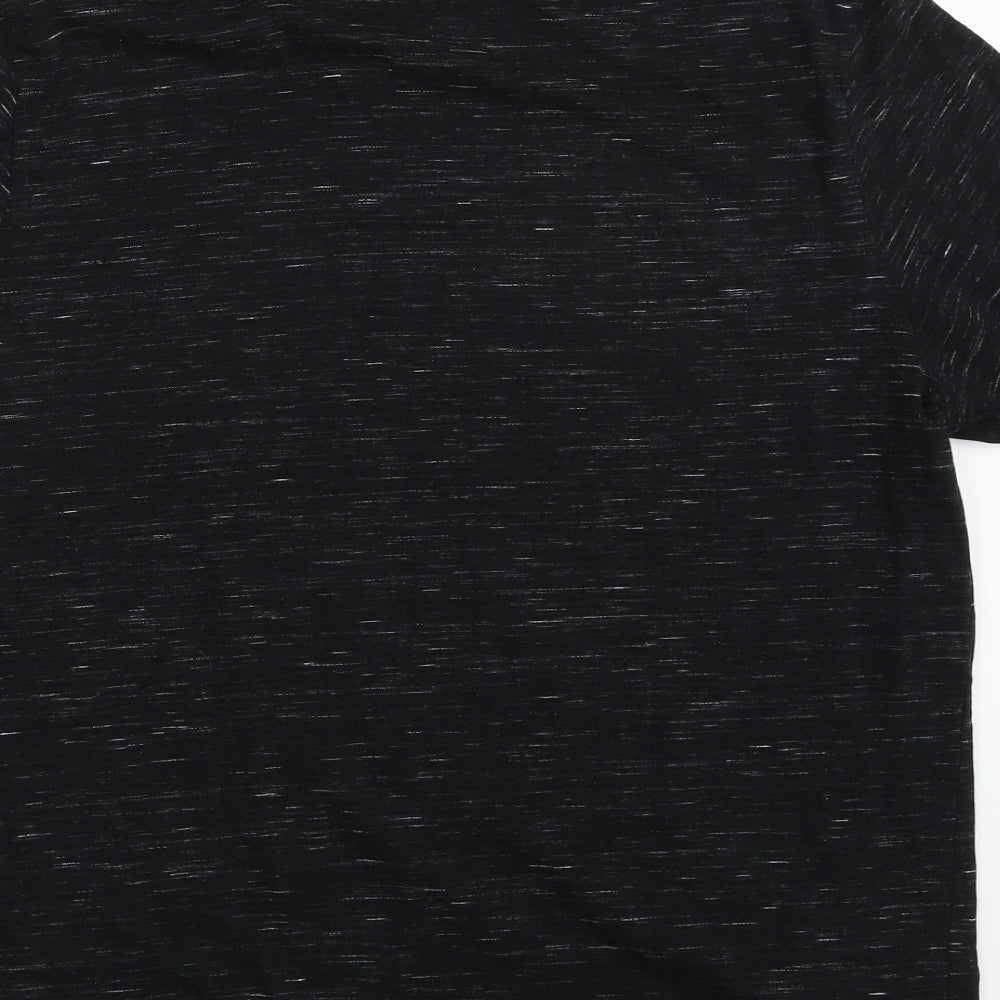 F&F Mens Black  Cotton  T-Shirt Size XL Crew Neck  - DWTN- California