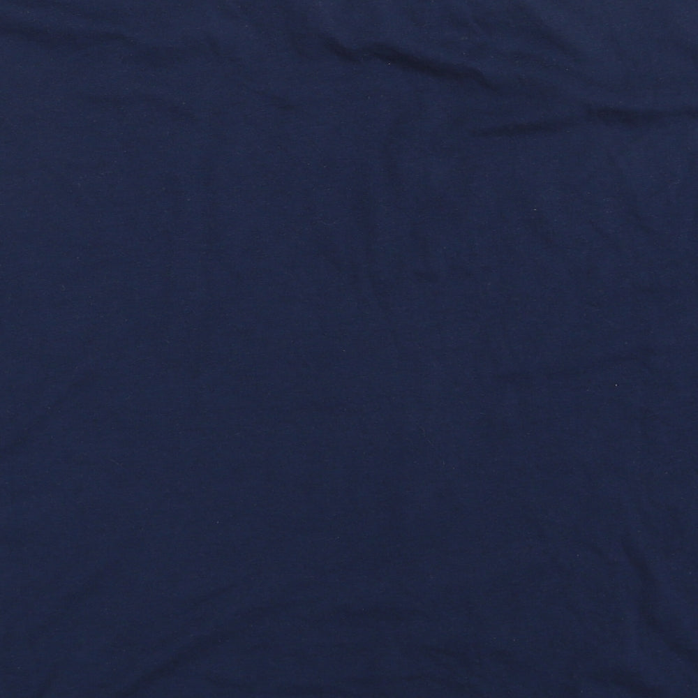 Matalan Womens Blue  Cotton Basic T-Shirt Size L Crew Neck - Be kind to yourself