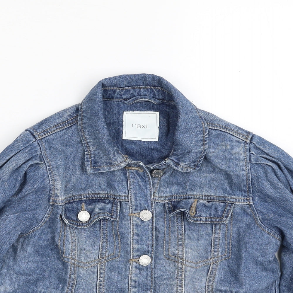 NEXT Girls Blue   Jacket  Size 10 Years  Button