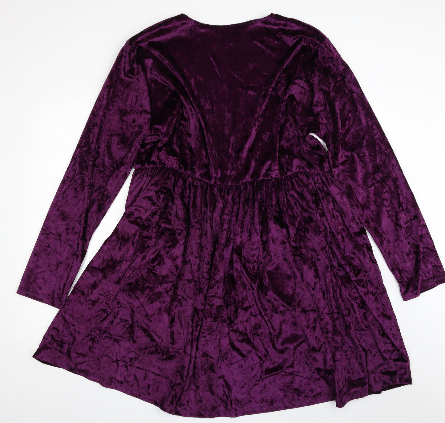Witch Worldwide Womens Purple  Polyester Shift  Size 3XL  Boat Neck Pullover - Size 3X/4x
