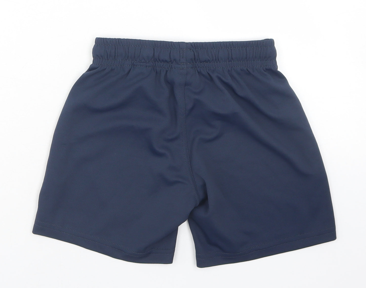 H&M Boys Blue  Polyester Sweat Shorts Size 4-5 Years  Regular Drawstring