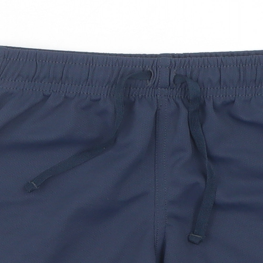 H&M Boys Blue  Polyester Sweat Shorts Size 4-5 Years  Regular Drawstring