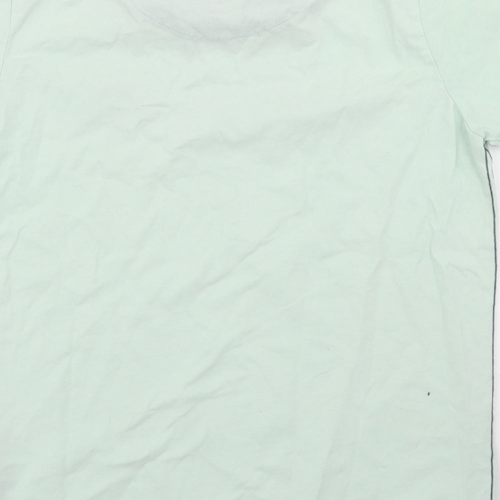 SoulCal&Co Boys Blue  Cotton Basic T-Shirt Size 13 Years Crew Neck