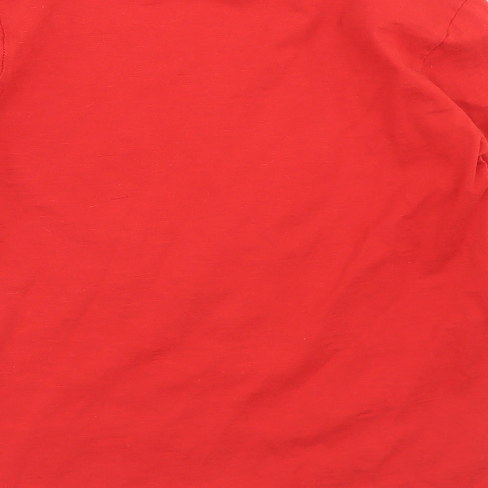 NEXT Boys Red  Cotton Basic T-Shirt Size 8 Years Crew Neck  - gAMING