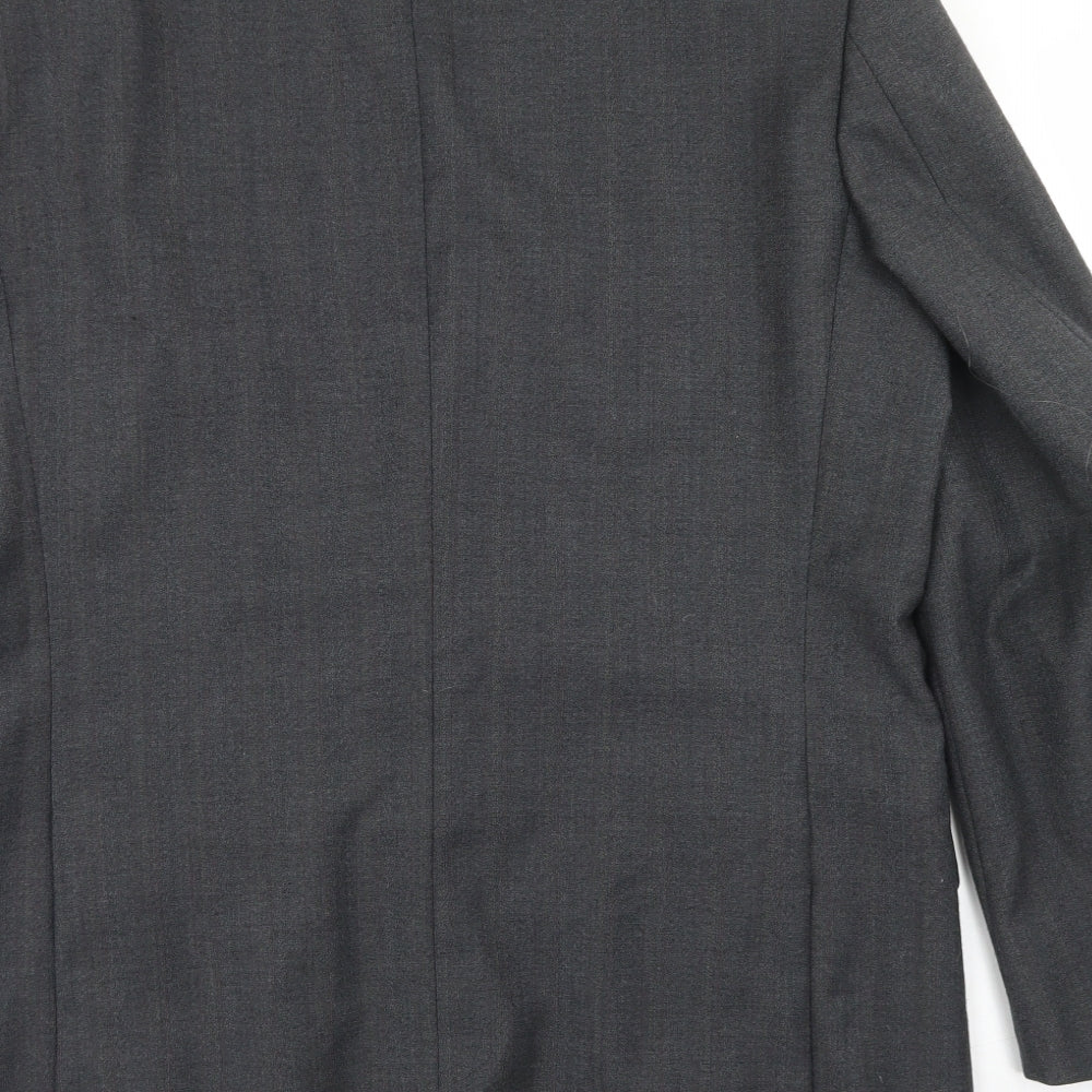 Wellington Mens Grey  Wool Jacket Blazer Size 42