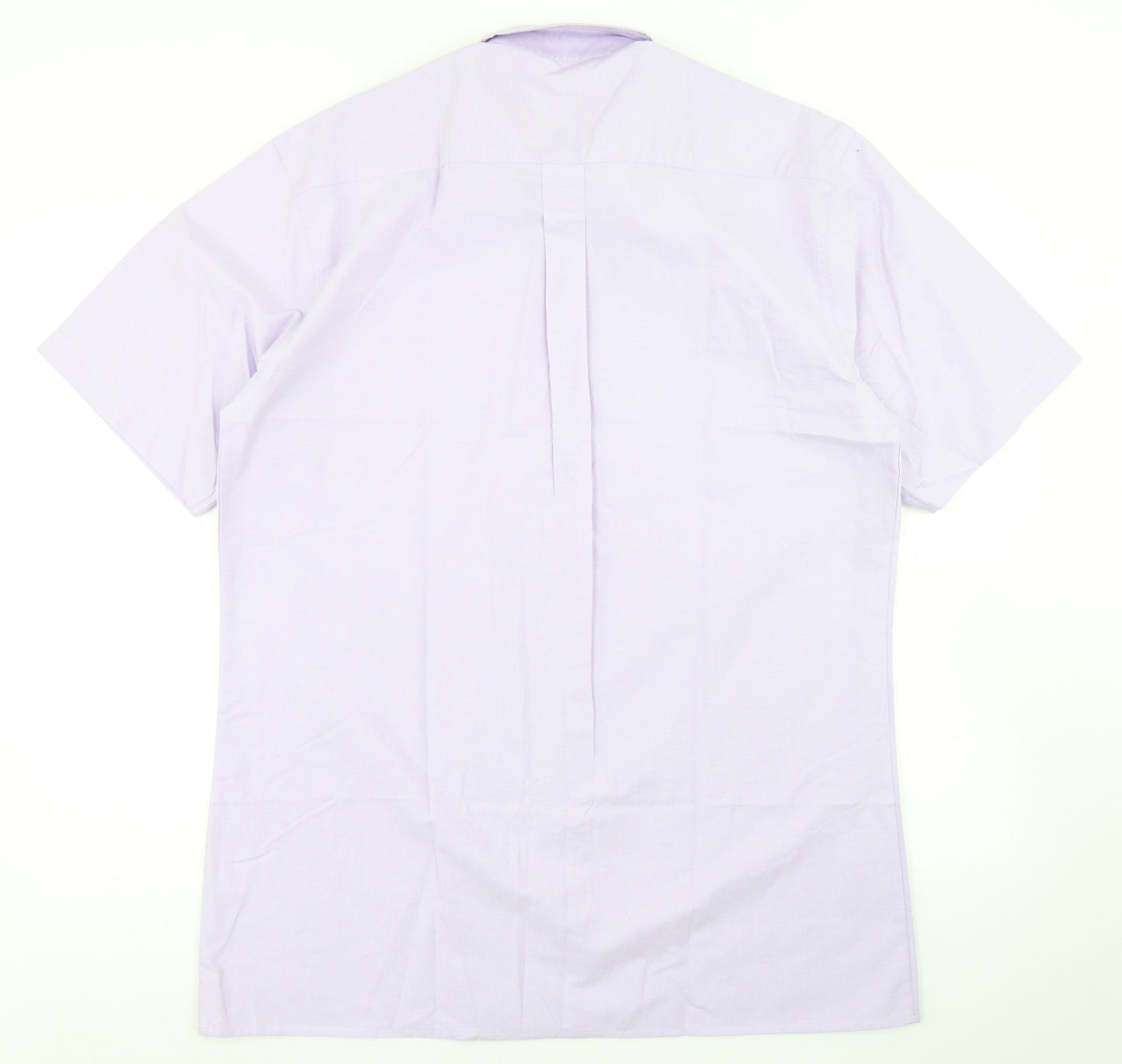 ORN Mens Purple  Cotton  Dress Shirt Size 16 Collared Button