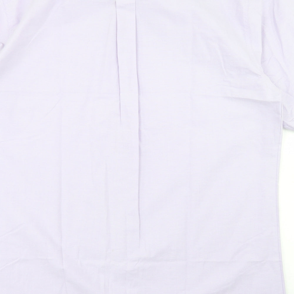 ORN Mens Purple  Cotton  Dress Shirt Size 16 Collared Button