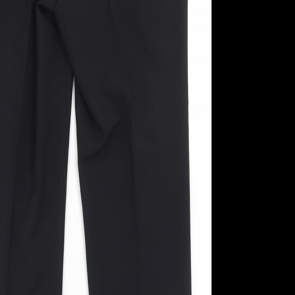 F&F Mens Black  Polyester Dress Pants Trousers Size 34 in L29 in Regular Button