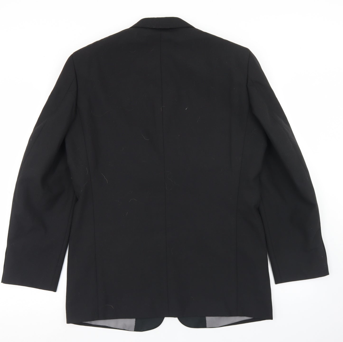 Armando Mens Black  Polyester Jacket Blazer Size 38