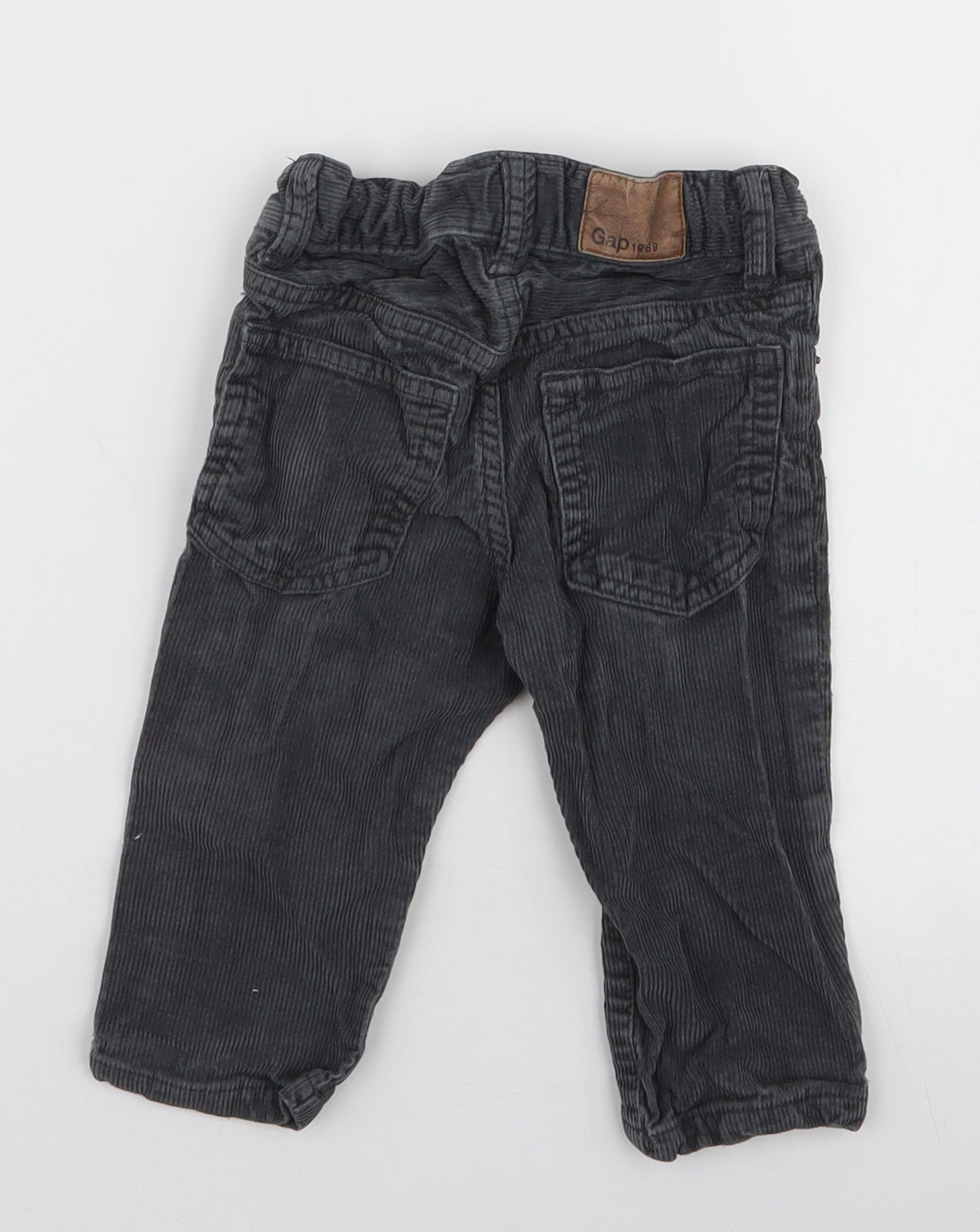 Gap Boys Grey  100% Cotton Cargo Trousers Size 12-18 Months  Zip