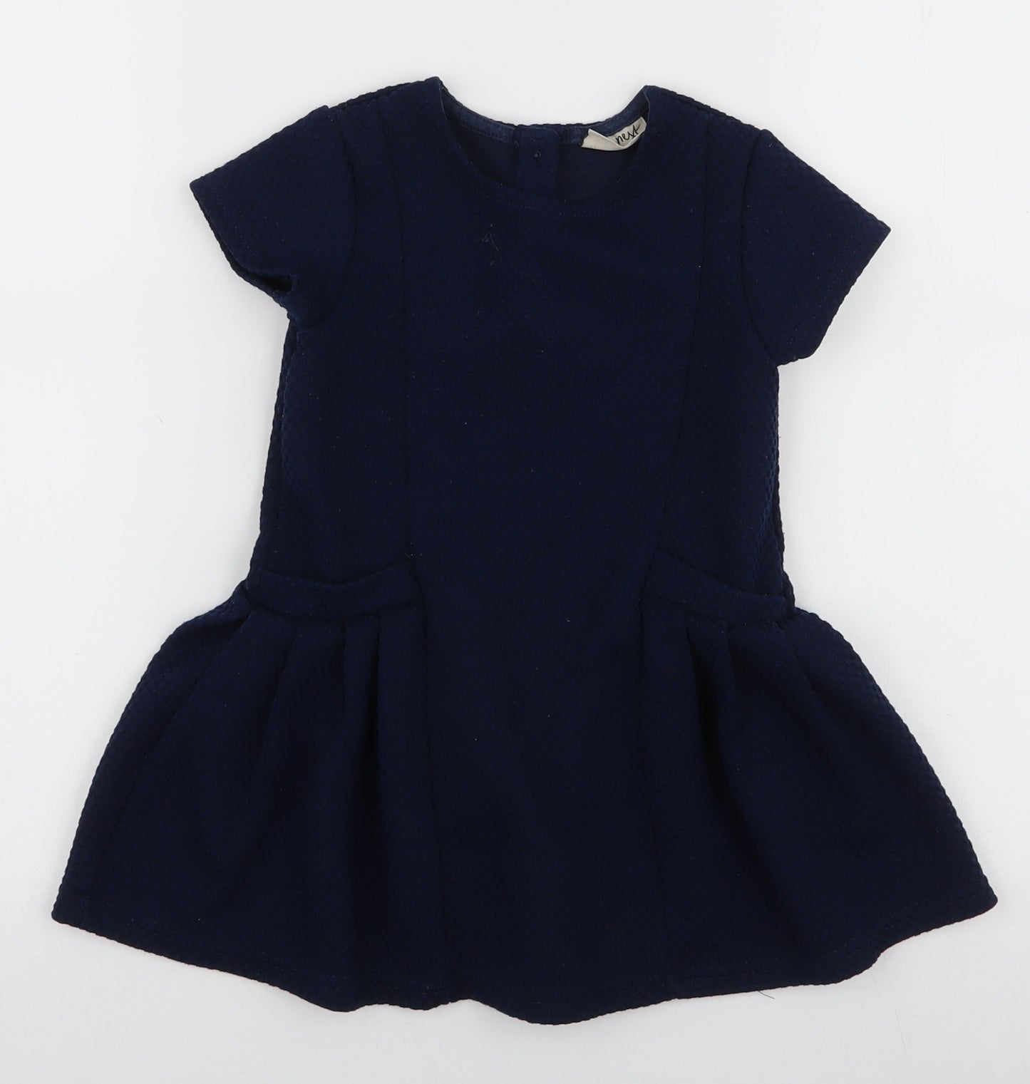 NEXT Girls Blue  Polyester A-Line  Size 3-4 Years  Round Neck Pullover