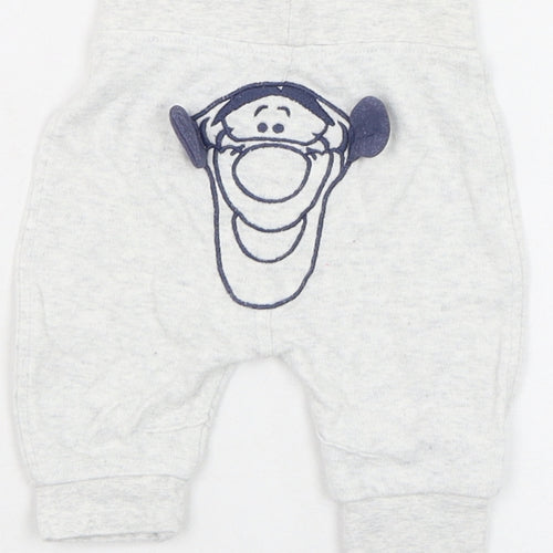 George Boys Grey  Cotton Jogger Trousers Size 0-3 Months  Pullover - Tigger, Disney