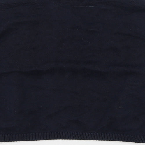 Debenhams Womens Blue Round Neck  Cotton Cardigan Jumper Size 10