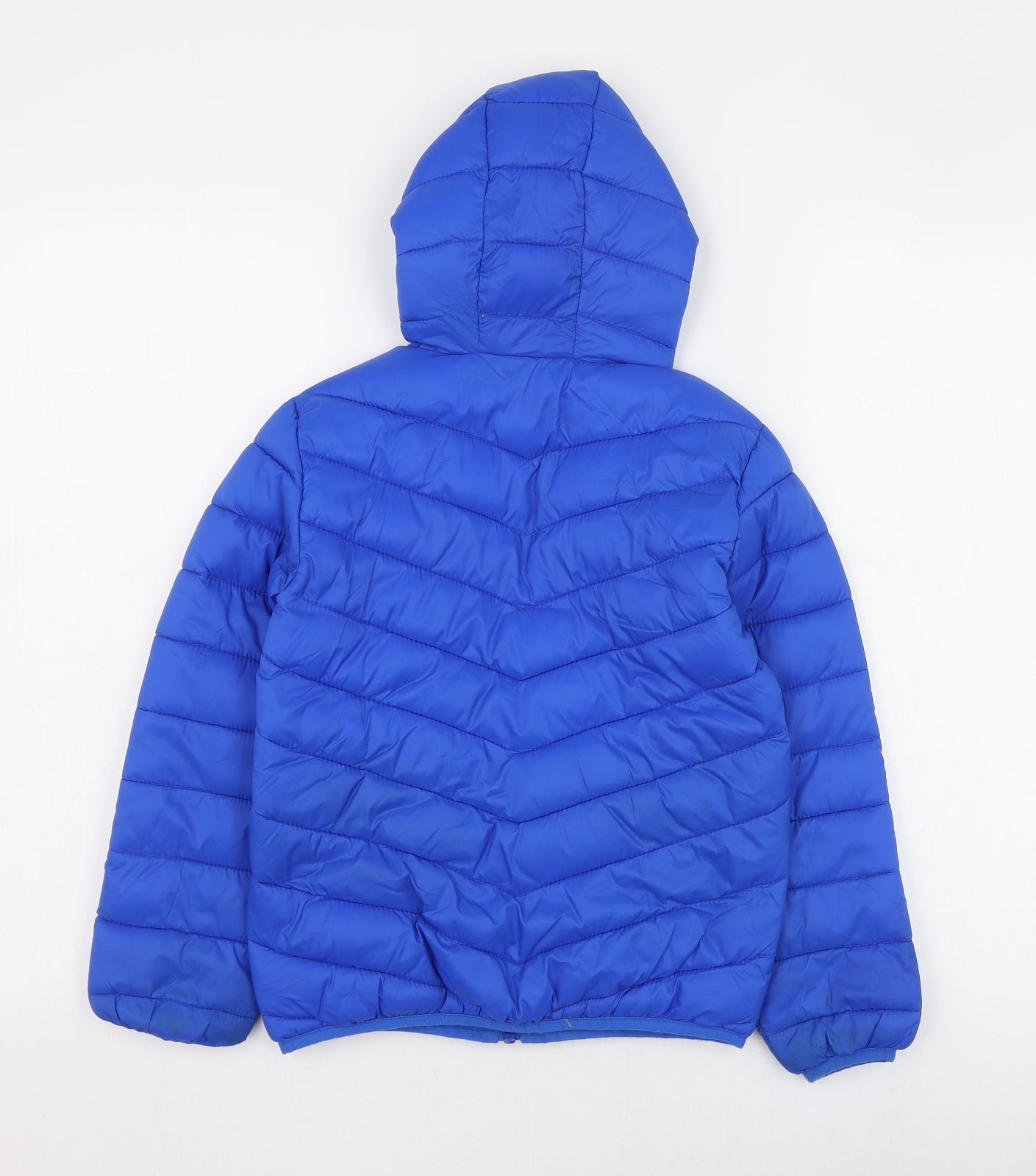 Dunnes Stores Boys Blue   Puffer Jacket Coat Size 7-8 Years  Zip