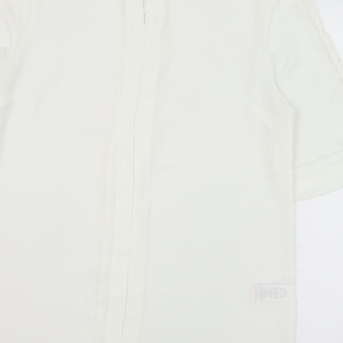 NEXT Womens Ivory  Polyester Tunic Blouse Size 10 Round Neck