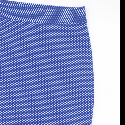 Dunnes Stores Womens Blue  Polyester Straight & Pencil Skirt Size S