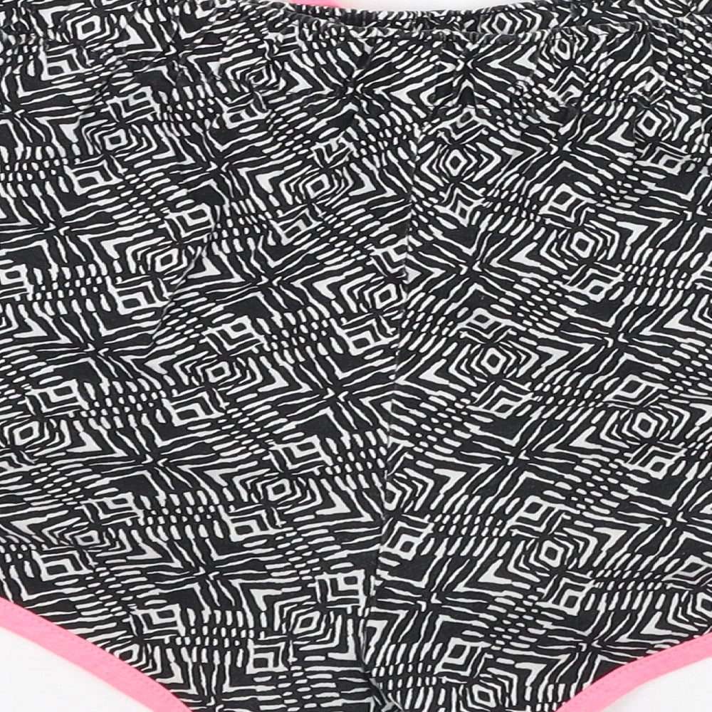 George Womens Black Geometric Cotton Hot Pants Shorts Size 18 L3 in Regular