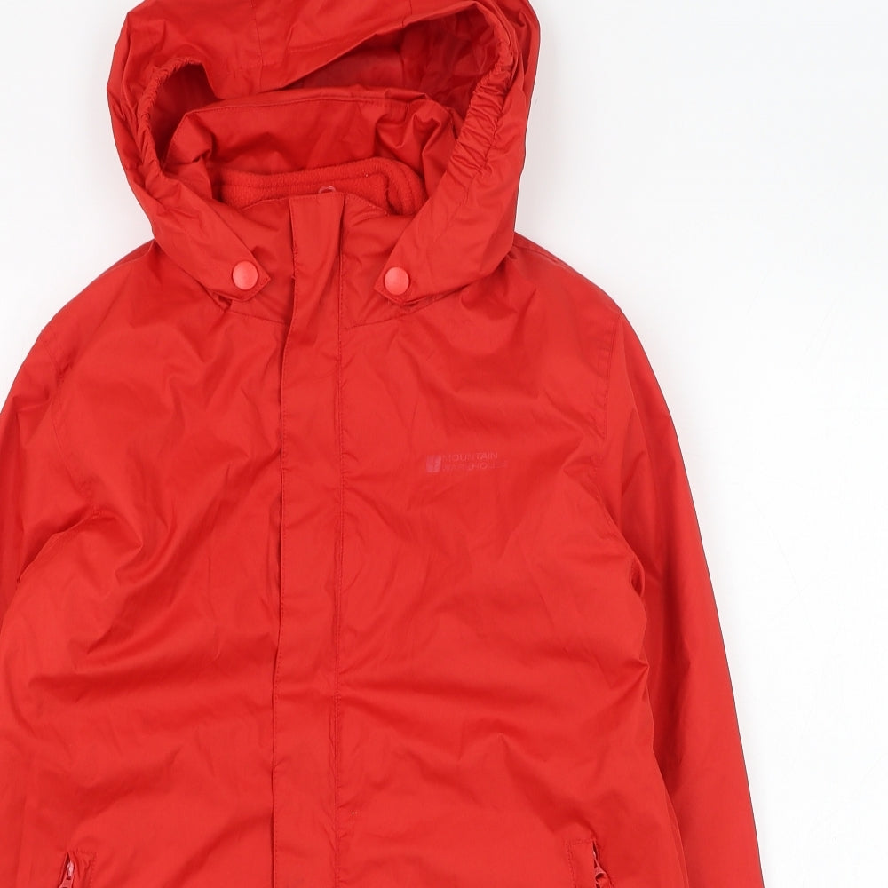 Mountain Warehouse Boys Red   Windbreaker Coat Size 11-12 Years  Zip