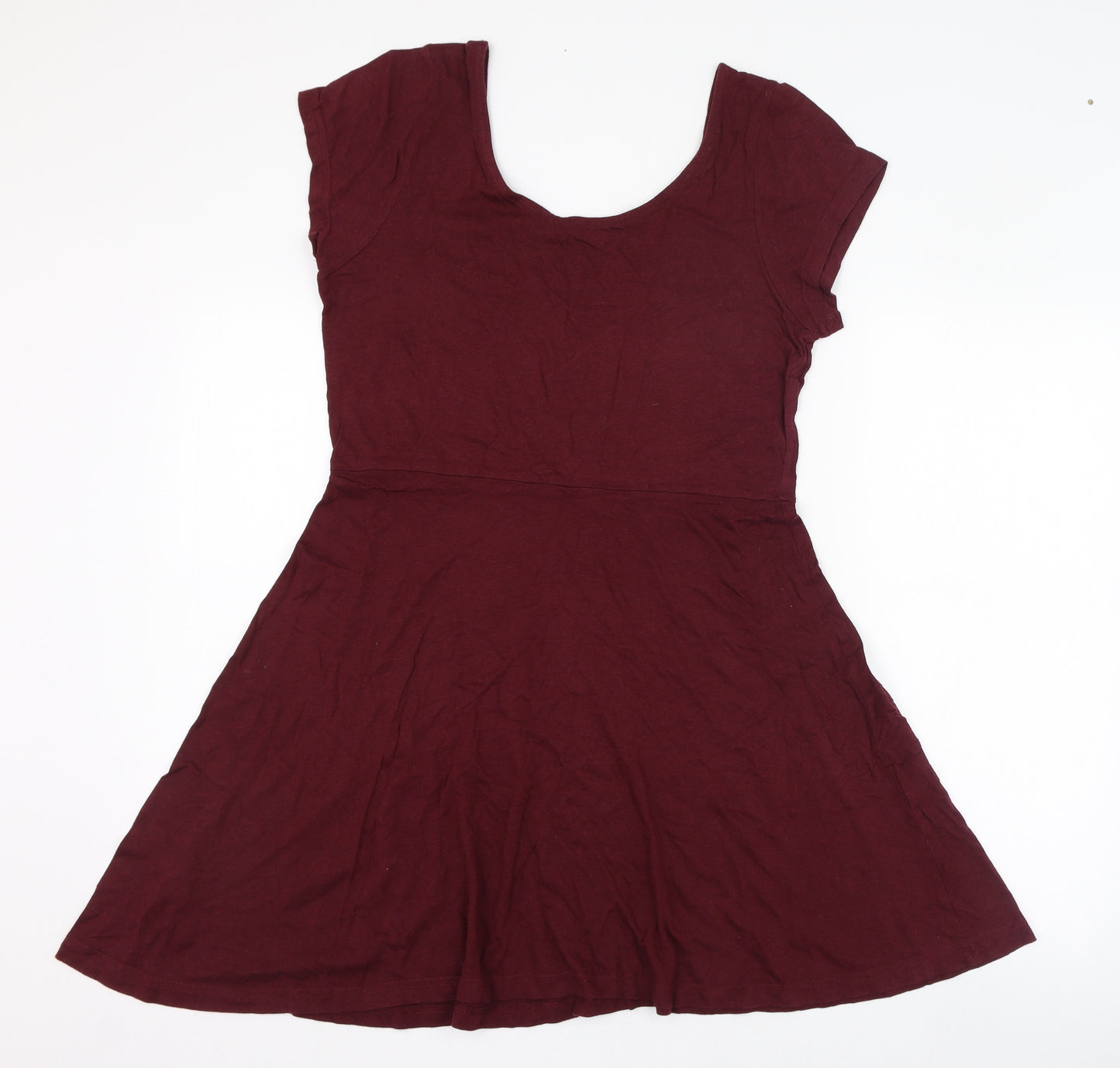 Atmosphere Womens Red  Cotton T-Shirt Dress  Size 18  Round Neck Pullover