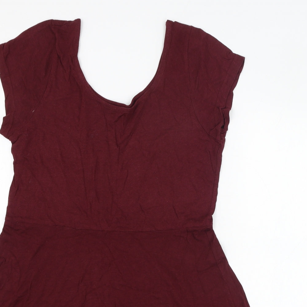 Atmosphere Womens Red  Cotton T-Shirt Dress  Size 18  Round Neck Pullover
