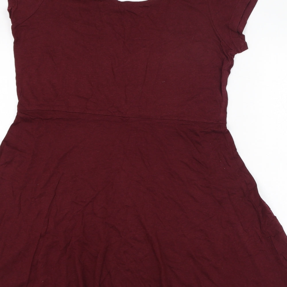 Atmosphere Womens Red  Cotton T-Shirt Dress  Size 18  Round Neck Pullover