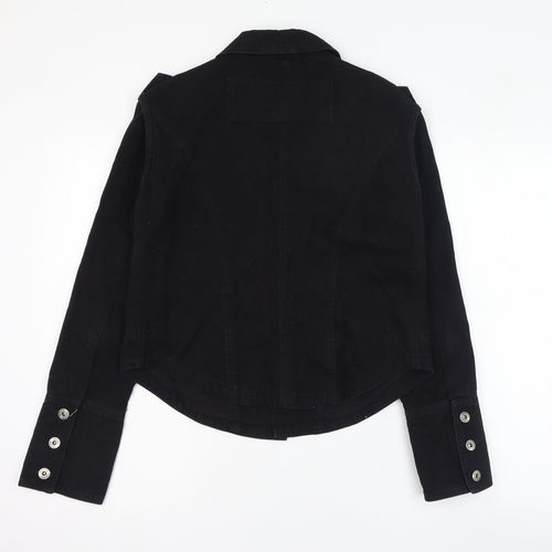 Seduce Womens Black   Jacket  Size M  Button