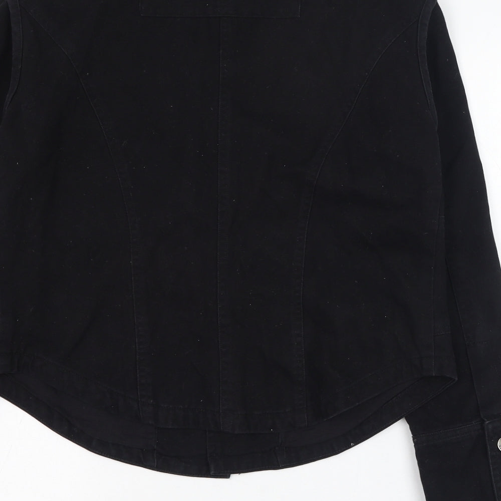 Seduce Womens Black   Jacket  Size M  Button