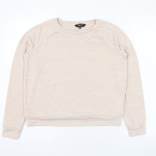 New Look Girls Beige Round Neck  Polyester Pullover Jumper Size 12-13 Years  Pullover