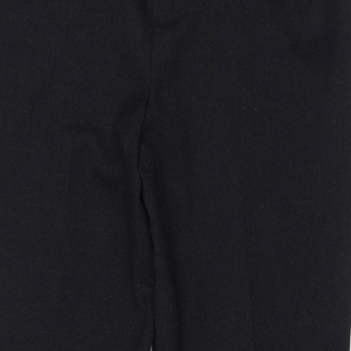 Papaya Womens Black  Polyester Trousers  Size 14 L28 in Regular