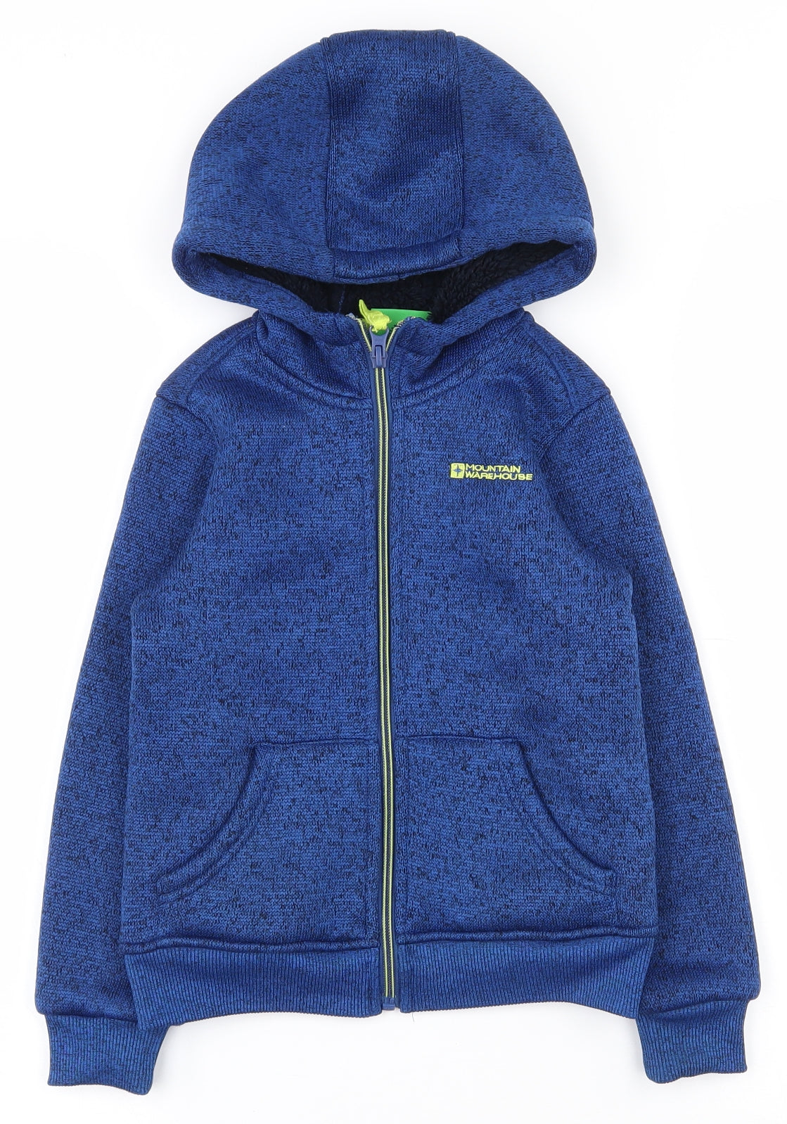 Mountain Warehouse Boys Blue  100% Polyester Full Zip Hoodie Size 5-6 Years  Zip
