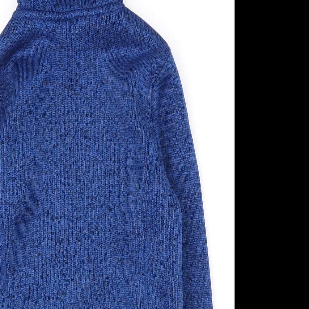Mountain Warehouse Boys Blue  100% Polyester Full Zip Hoodie Size 5-6 Years  Zip