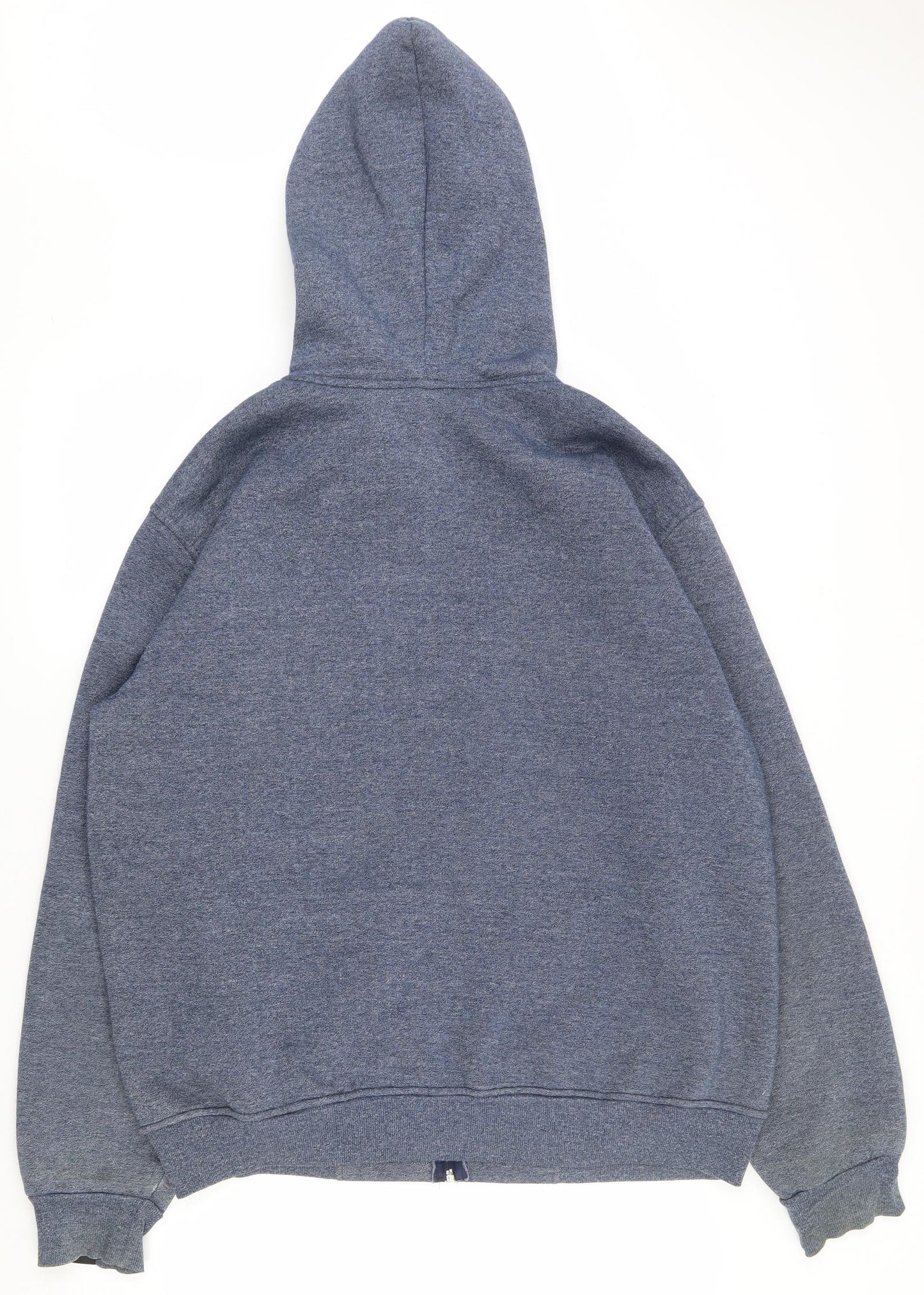 Bench Mens Grey Houndstooth Polyester Full Zip Hoodie Size XL