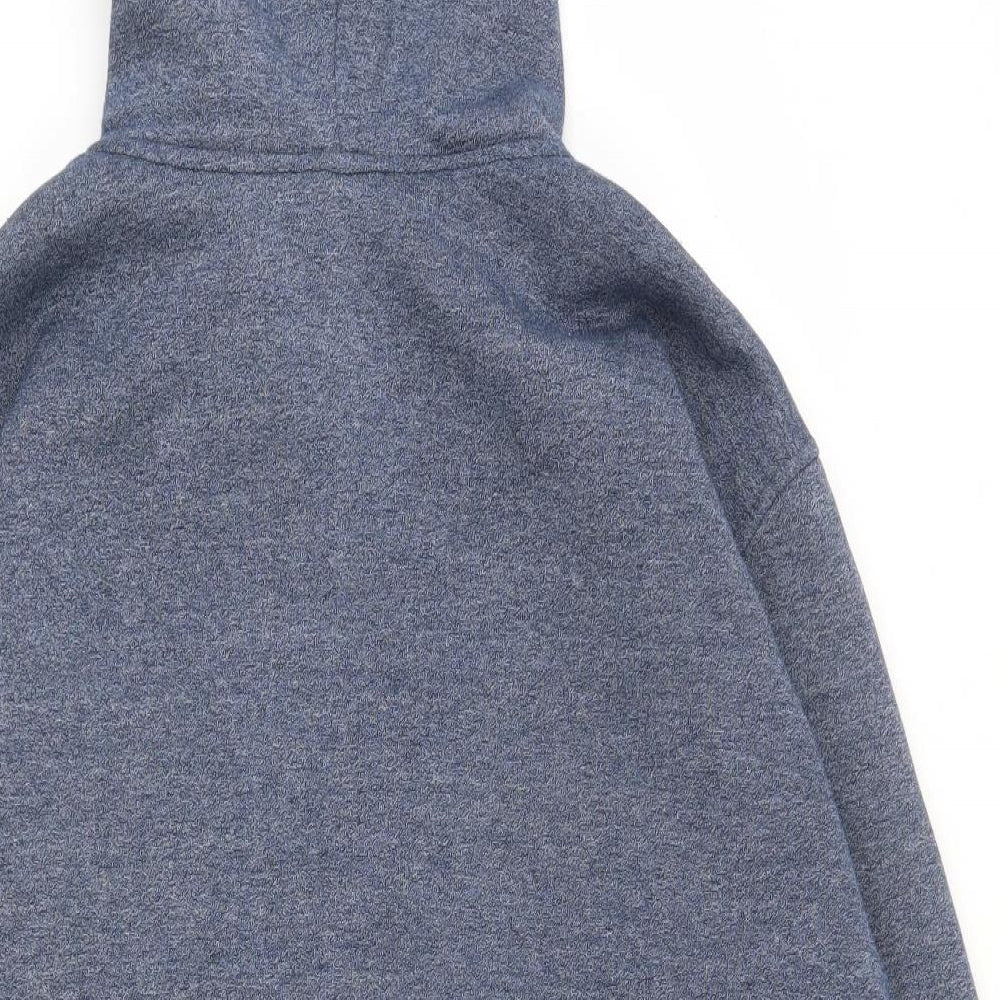 Bench Mens Grey Houndstooth Polyester Full Zip Hoodie Size XL