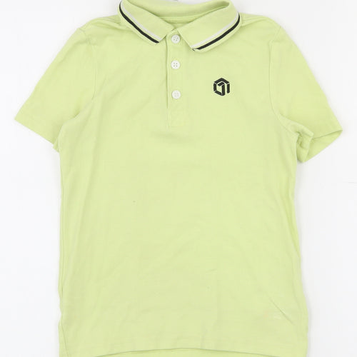 F&F Boys Gold  Cotton Basic Polo Size 5-6 Years Collared Button