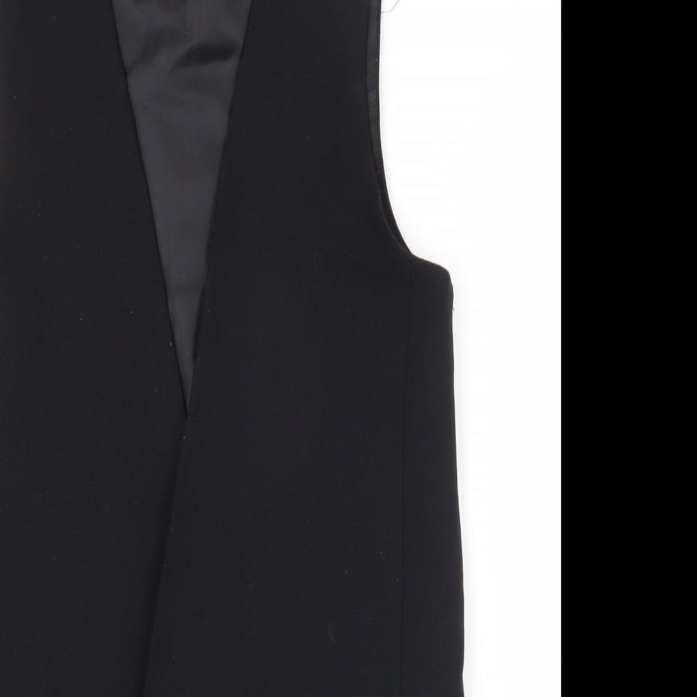 New Look Womens Black   Gilet Coatigan Size 6