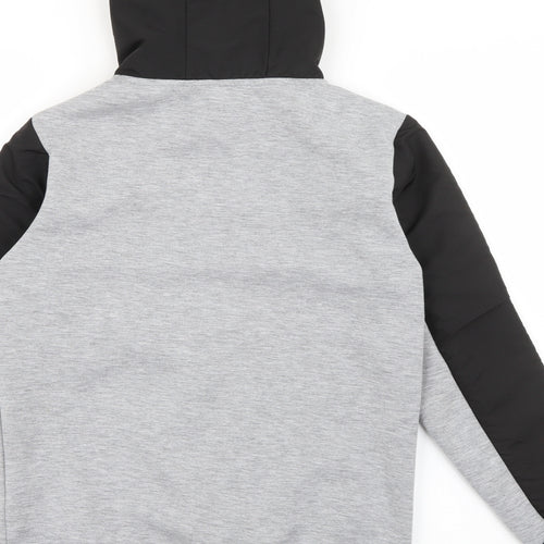 Primark Boys Grey  Polyester Full Zip Hoodie Size 10-11 Years  Zip - Playstation