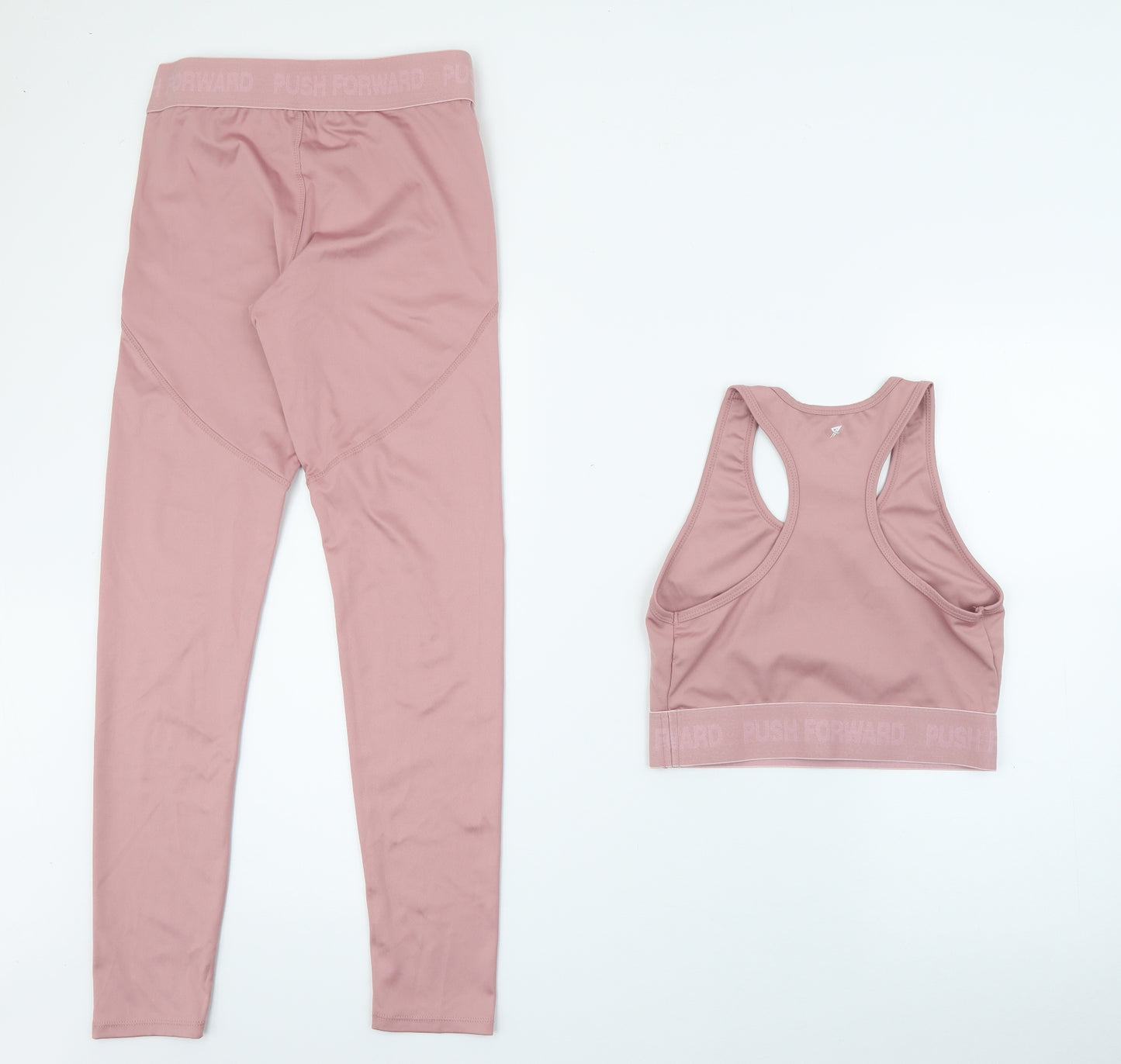 Workout Womens Pink  Polyester Pedal Pusher Leggings Size S L28 in Regular