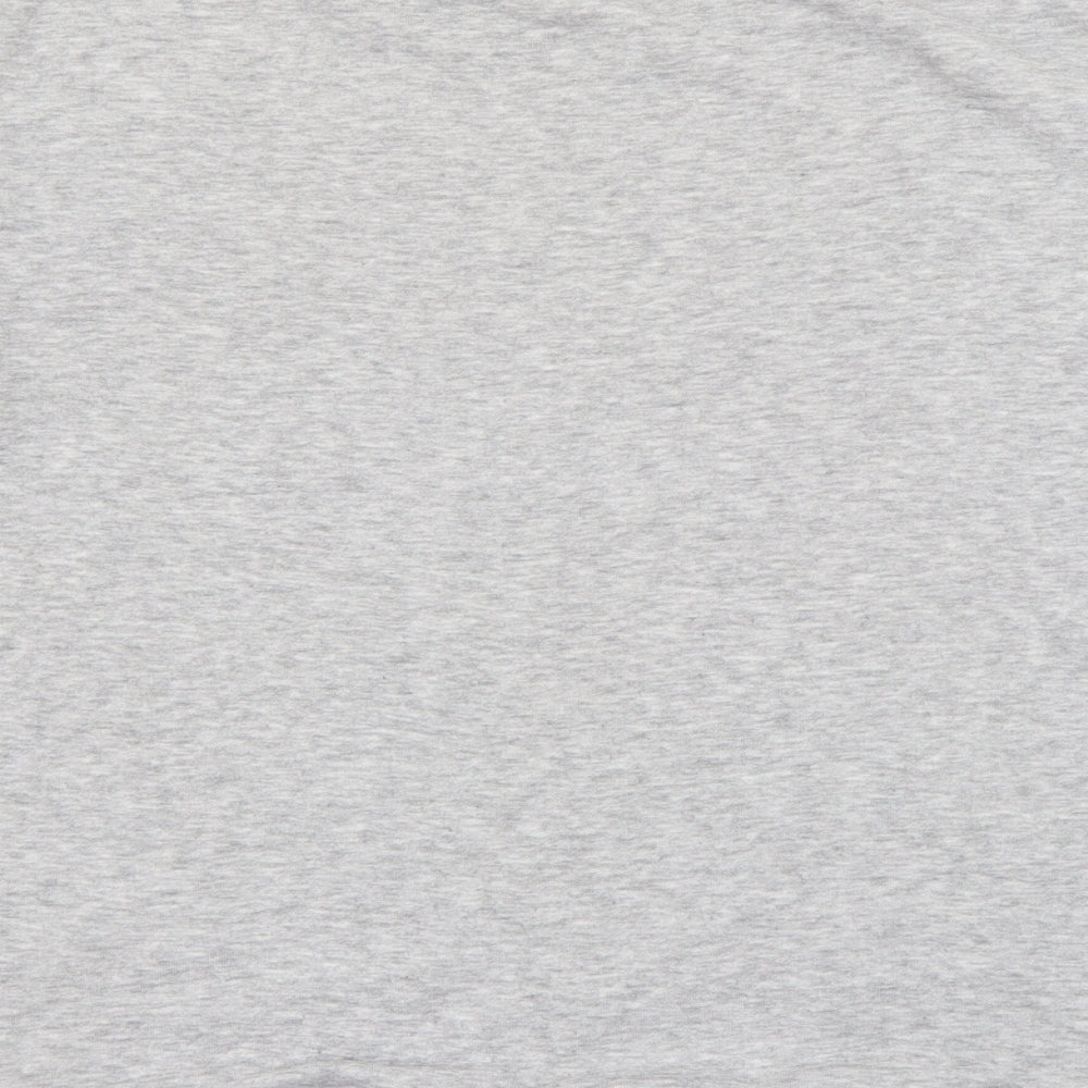 New Look Womens Grey Crew Neck  Cotton Pullover Jumper Size 8