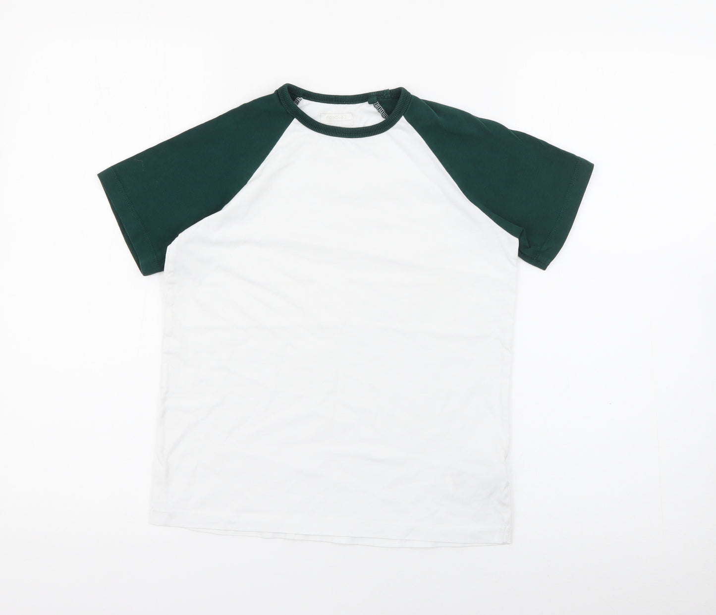 NEXT Boys Green  Cotton Pullover T-Shirt Size 9 Years Crew Neck