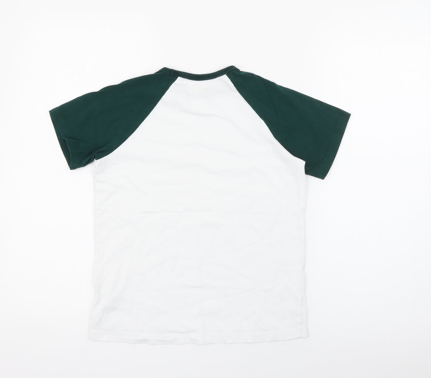 NEXT Boys Green  Cotton Pullover T-Shirt Size 9 Years Crew Neck