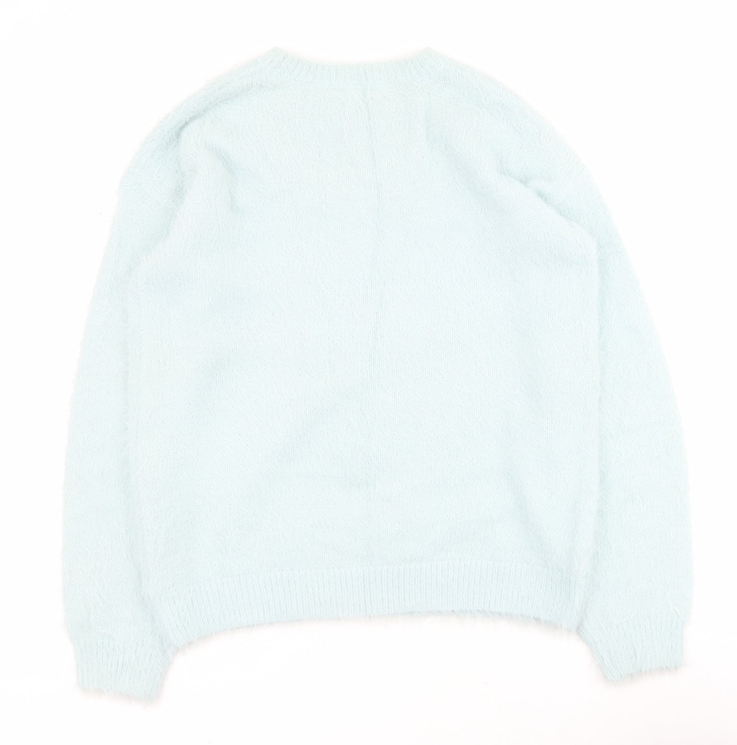 F&F Girls Blue Roll Neck  Polyamide Pullover Jumper Size 13-14 Years  Pullover - Unicorn